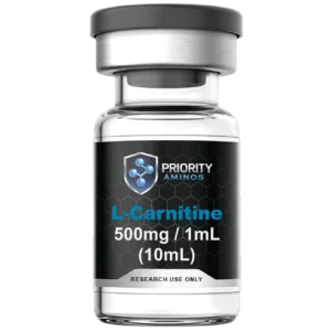 L-Carnitine 500mg peptide vial by Priority Aminos