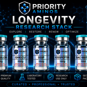 Longevity Research Stack research bundle by Priority Aminos