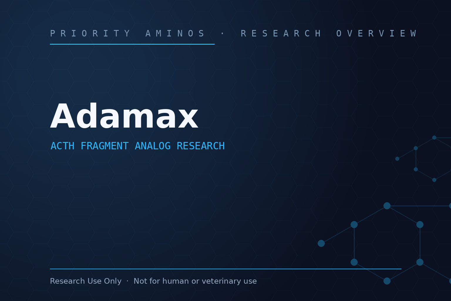 Adamax Research Overview: ACTH Fragment Analog Research and Laboratory Interest