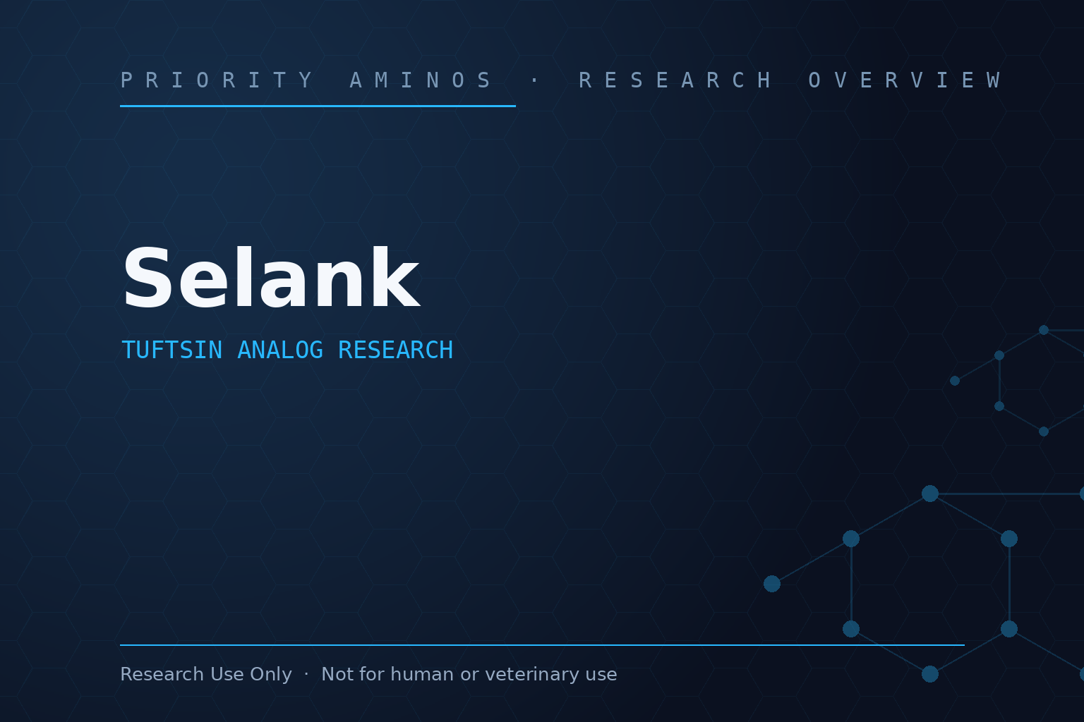 Selank Research Overview: Tuftsin Analog Research and Laboratory Interest