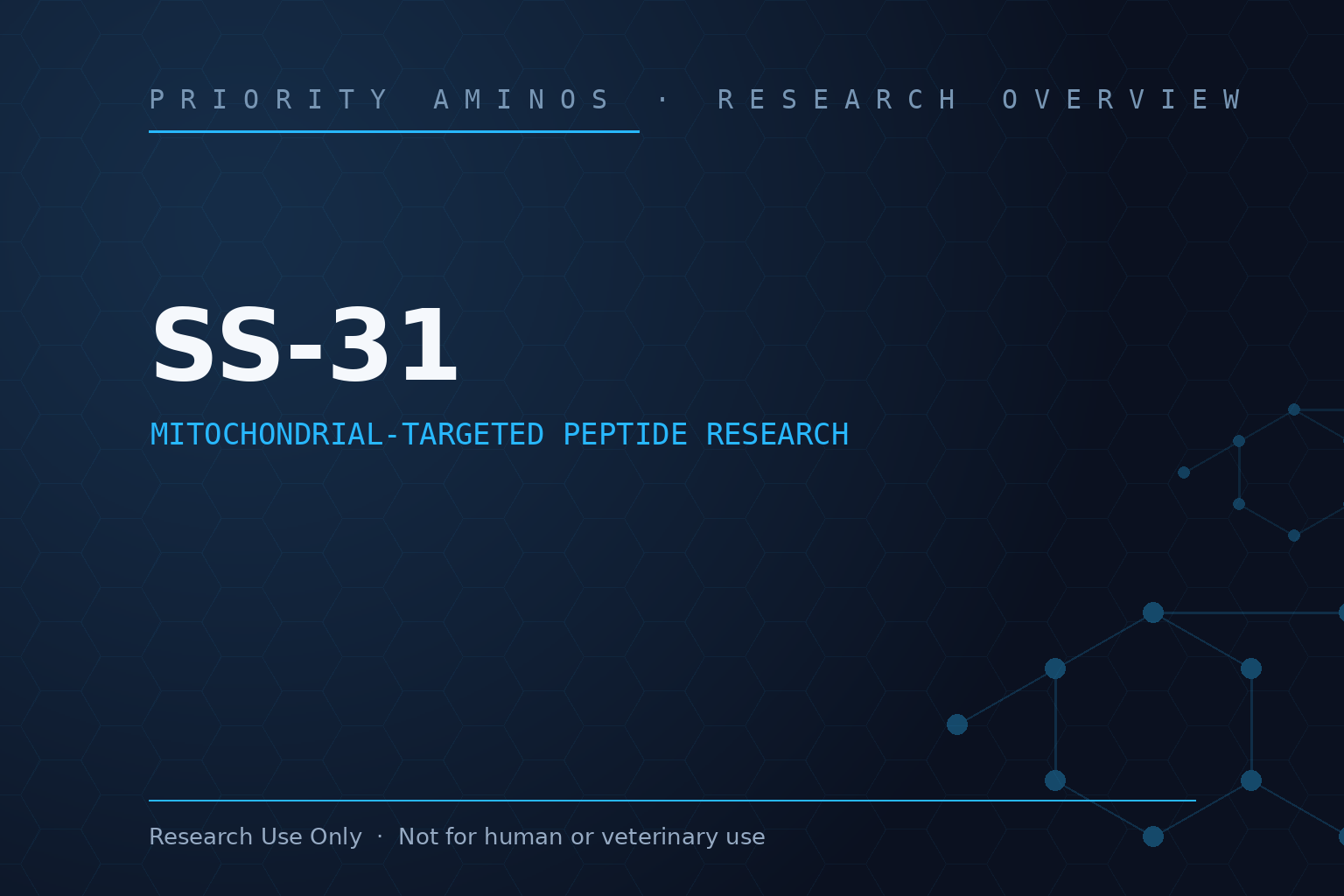 SS-31 Research Overview: Mitochondrial-Targeted Peptide Research and Laboratory Interest