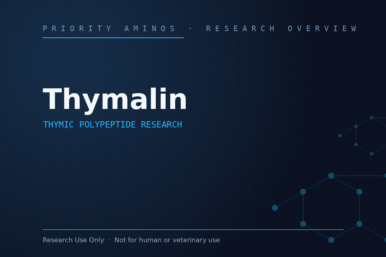 Thymalin Research Overview: Thymic Polypeptide Research and Laboratory Interest